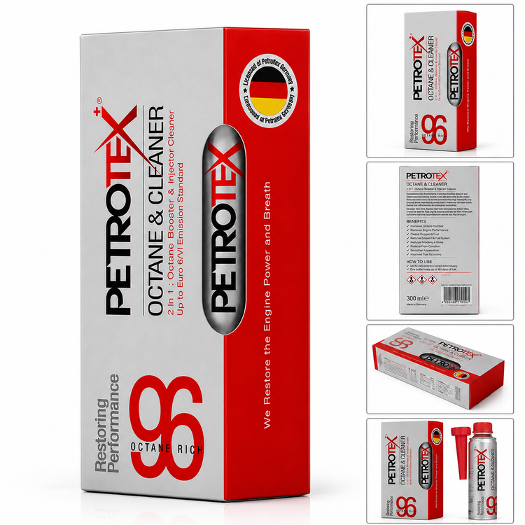 کارتن 24 عددی / مکمل سوخت و اکتان بوستر پتروتکس پلاس Petro 2 in 1 حجم 300 میلیلیتر