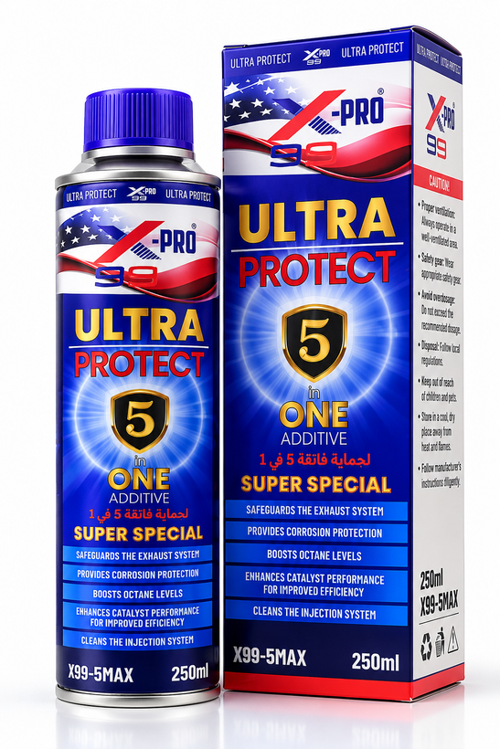 اکتان بوستر و کلینر 5 کاره X-PRO 99 Ultra Protect حجم 250 میلیلیتر