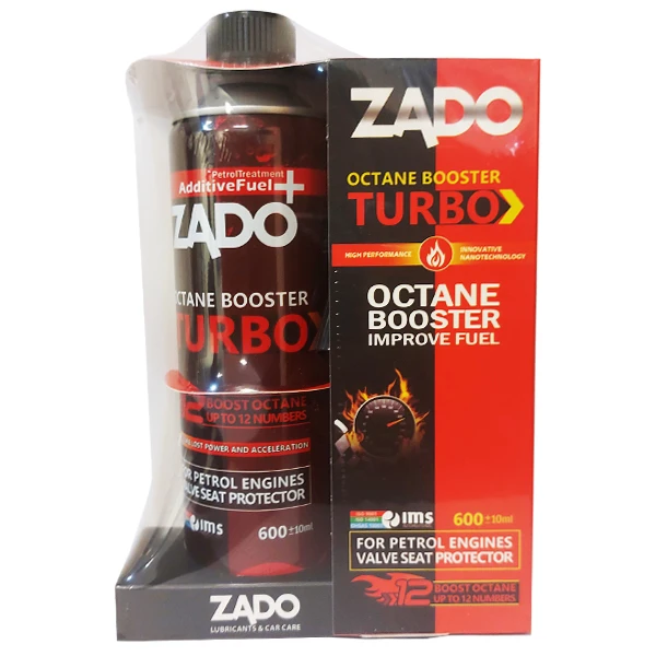 اکتان بوستر زادو ZADO Turbo حجم ۶۰۰ میلی‌لیتر